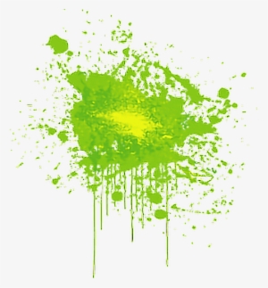 Green Paint Splatter Transparent #3083883