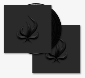 Black Flame Vinyl Lp Signed 12 X 12 Print Free Sticker - Emblem #3084057