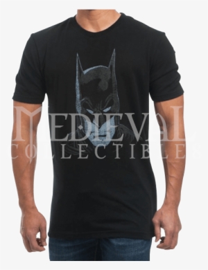 Mens Black Batman Face T-shirt - Camisetas Personalizadas Romanos 12 2 #3084561