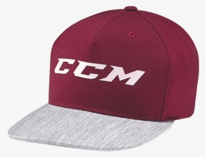 Campus Flat Brim Snapback - Ccm Chambray Snapback Hockey Hat - Ivy Bergundy/grey #3084870