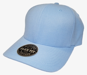 Blank Flex Fit Cap Powder Blue - Sky Blue #3084960