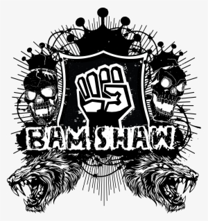 Bam Out Bamshawskullwolf - Skull And Flowers #3085426