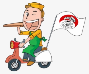 We Deliver - Cartoon Pizza Delivery Boy #3085606
