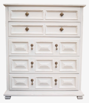 Dresser Has Been Painted In An Antique White Chalk - Chest Of Drawers #3085884