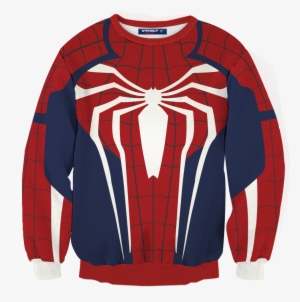 Spider-man Cosplay Ps4 New Look 3d Sweater #3086697