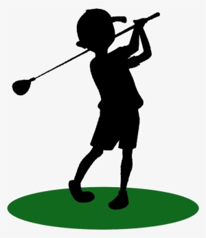 See Here Golf Clip Art Free Downloads - Kid Golfer Silhouette #3087032