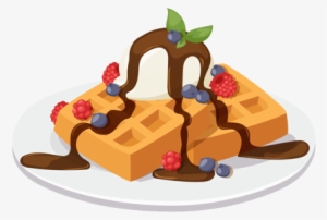 Belgian Waffle Update - Waffles And Cream Cartoon #3087458
