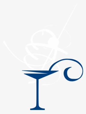 Blue Cocktail Glass Clipart #3087522