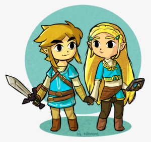“botw Zelink In Wind Waker Style ” - Wind Waker Link Botw #3087558