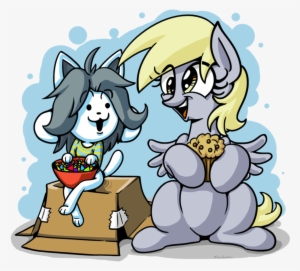 Temmie And Derpy By Studlyhorn-d9j205x - Undertale X Mlp #3088223