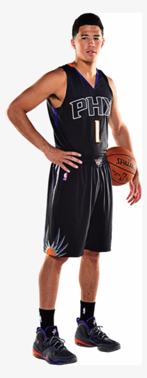 Phoenix Suns Gray Alternate Uniform Phoenix Suns Black - Devin Booker Black Suns #3088764