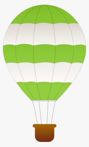 Big Image - Green Hot Air Balloon Clip Art #3089132
