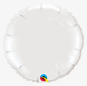 18″ White Circular Foil Balloon - Balloon #3091405