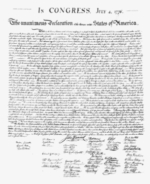 Us Declaration Of Independence - Declaration Of Independence White #3092828