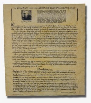 A Woman's Declaration Of Independence - Document #3092894