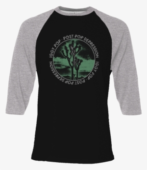 Joshua Tree 3/4 Sleeve Baseball Tee - Tričko Pánské/iggy Pop Ppd Joshua Tree/černé/velikost #3093607