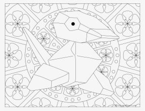 Porygon - Mandala Coloring Pages Pokemon Mew #3093932