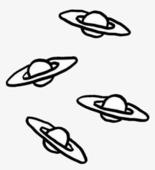 Space Saturn Aesthetic Localcupcakeaesthetics Tumblr - Planet Illustration Black White #3094388