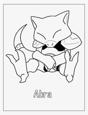 Aerodactyl Coloring Pages - Abra Pokemon Coloring Page #3094509