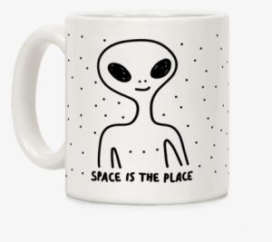 Space Is The Place Coffee Mug - Llama Doesnt Want Your Drama #3094605