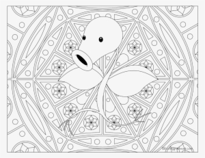 Adult Pokemon Coloring Page Bellsprout - Pokemon Hard Coloring Pages #3094679