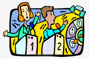 Television Game Show Royalty Free Vector Clip Art Illustration - Television #3095247