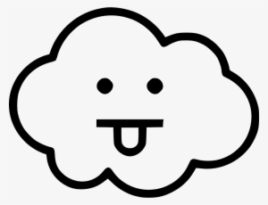 Cloud Silly Tounge Comments - Emoticon #3095468