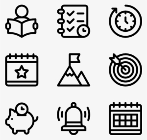 Time Management - Social Media White Logo #3095497