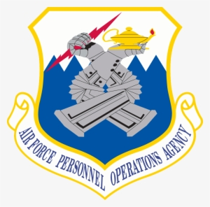 Air Force Personnel Operations Agency - 3.8 Inch Air Force Air And Space C2 Agency Vinyl Transfer #3095733