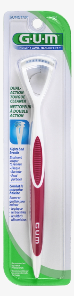 Gum® Dual Action Tongue Cleaner - Gum Tongue Cleaner = Pack Of 3 #3095734