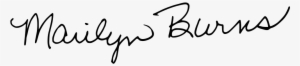 Filemarilyn Burns Signaturesvg Facts For Kids - Signatures Transparent Background #3096224