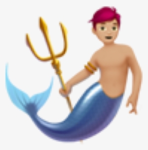 Mermaid Merman Man Emoji Freetoedit - Merman Emoji #3096466