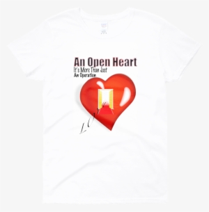 Ladies "open Heart" Short Sleeve T-shirt Promise Promotional - Heart #3097503