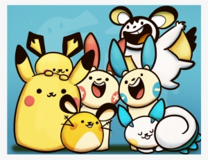 Pika Party Mini Print - Cartoon #3097993
