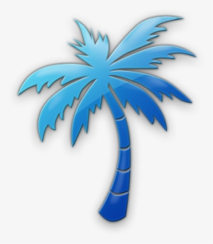 Palm Tree Legacy Icon Tags Icons Etc - Blue Palm Tree Png #3098022