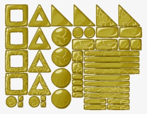 Gold Block Sheet - Angry Birds Stone #3098054