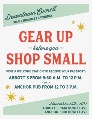Small Business Saturday In Downtown Everett - Flyer #3099287