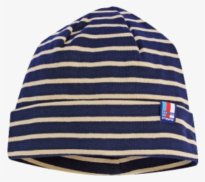 Striped Bonnet - Döll Beanie Dunkelblau #3099668