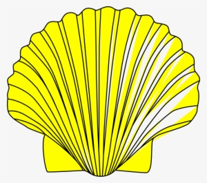 Red Clipart Seashell - Black And White Shell Clip Art #310053