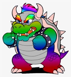 Rainbow Bowser 2d - Cartoon #310678