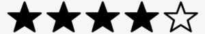 Starss - 4 Star Rating Icon #310725