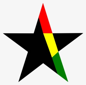 Clip Art Black And White Black Stars Clipart - Black Star In Ghana Flag #310988