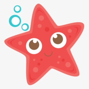Fish Clipart Red Star - Cute Starfish Clipart #311007