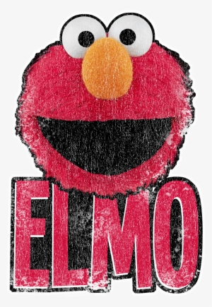 Sesame Street Elmo Smile Men's Long Sleeve T-shirt - Cartoon #311113