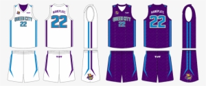Purple And Teal Basketball Uniforms #311228