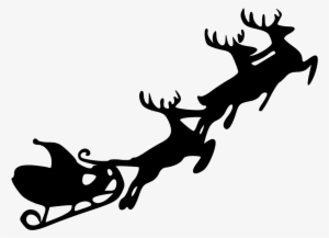 Reindeer Png Images Pictures - Christmas Reindeer Clipart Black #311525