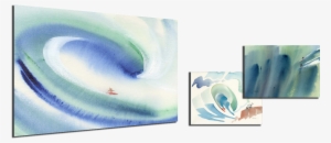 Surfer Art - Watercolor Surf #311964