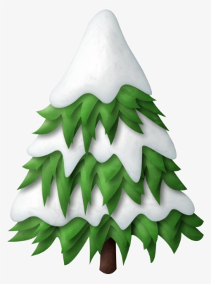 Pine Clipart Snowy - Snow Tree Clipart Png #312153