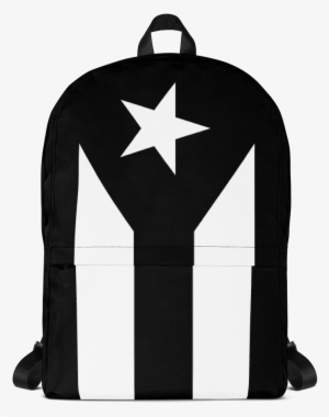 Load Image Into Gallery Viewer, Black Puerto Rico Flag - Backpack #312171