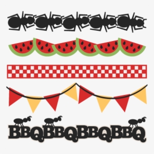 Bbq Borders Svg Scrapbook Cut File Cute Clipart Files - Bbq Borders #312238